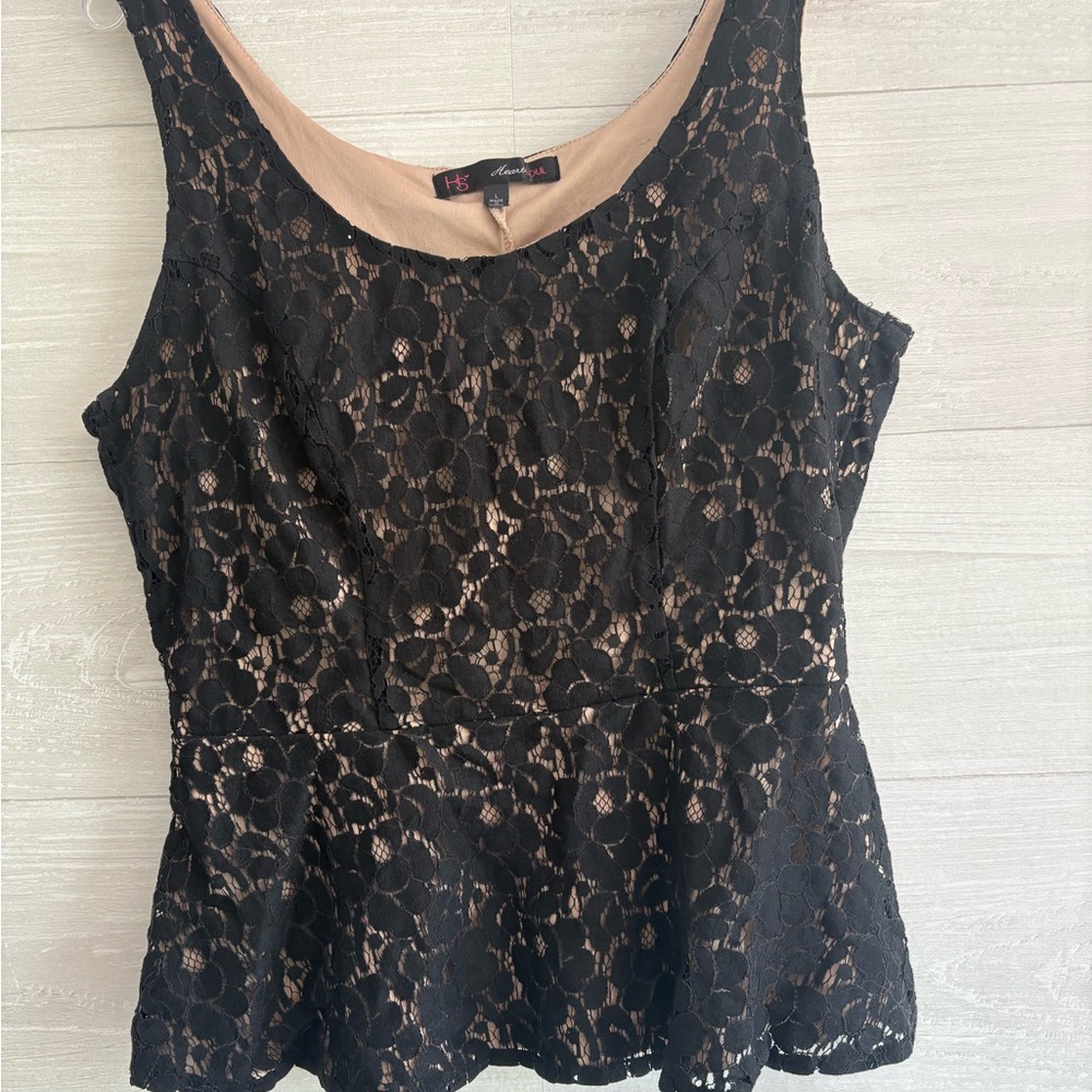 Black Lace Women's Top